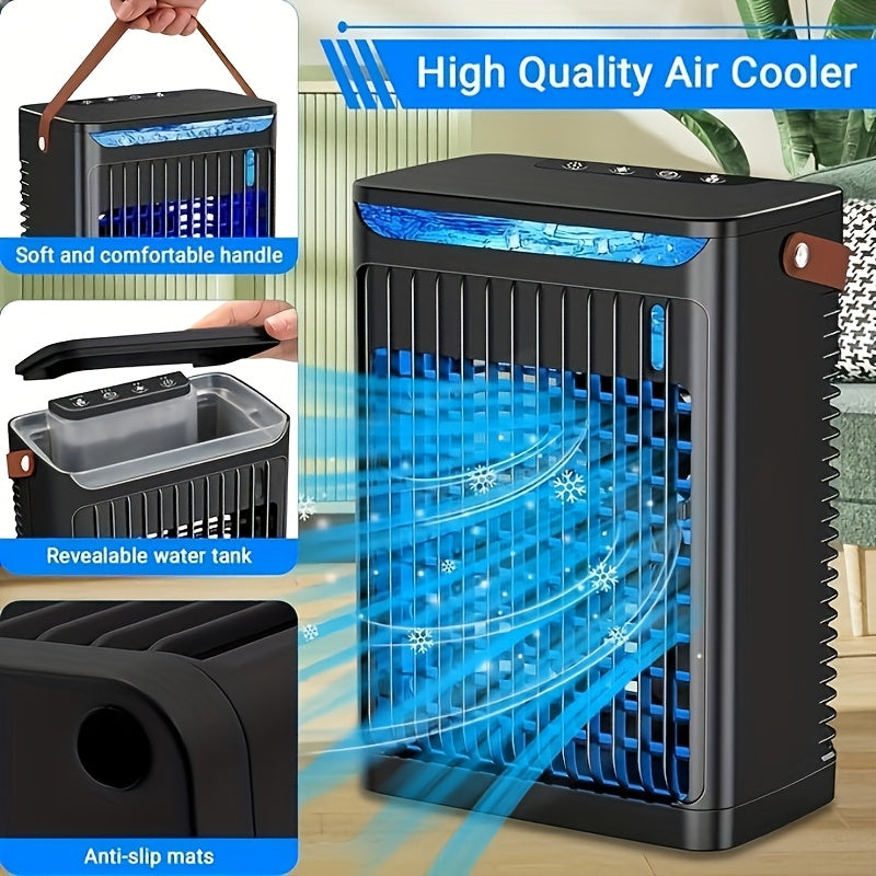 NNETM Mini Air Cooler with Portable Fan (5-in-1)