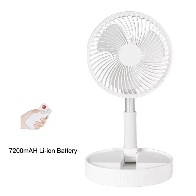 NNEOBA Retractable USB Rechargeable Mini Fan