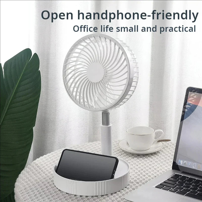 NNEOBA Retractable USB Rechargeable Mini Fan
