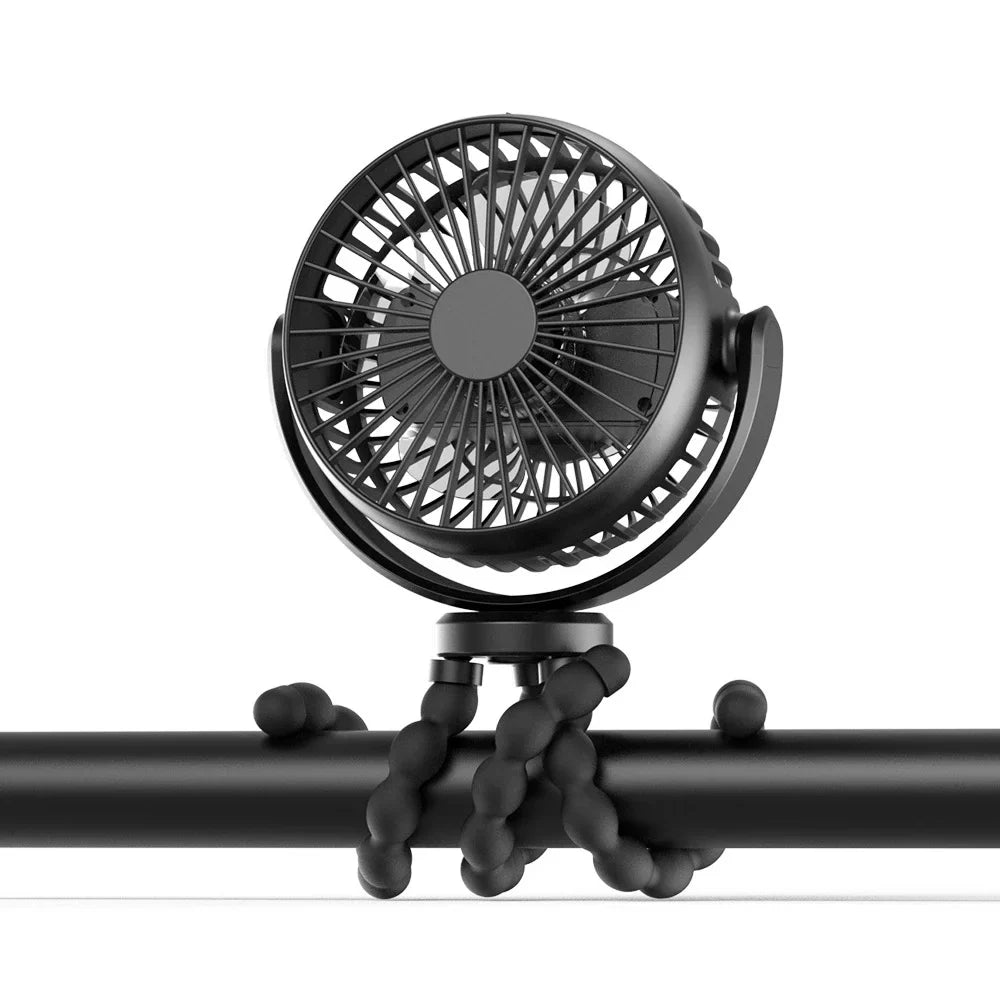 NNEOBA Mini Portable Stroller Fan with Flexible Tripod