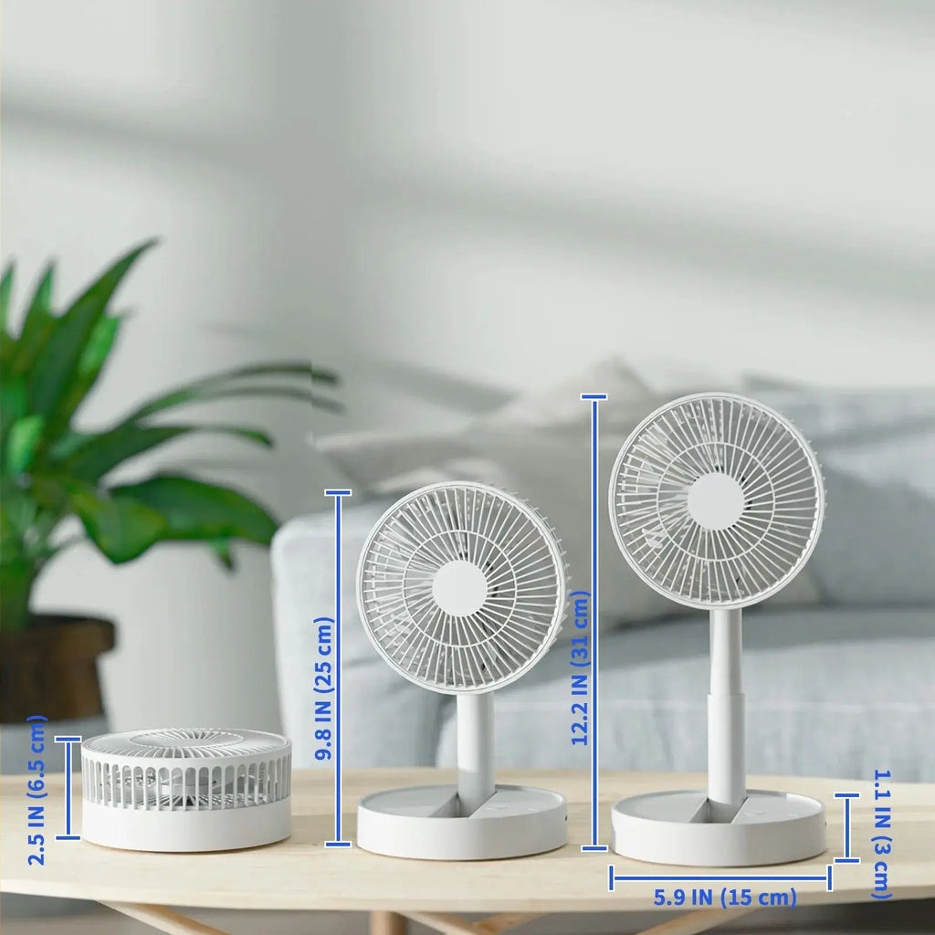 NNEOBA USB Foldable Mini Fan Battery Operated