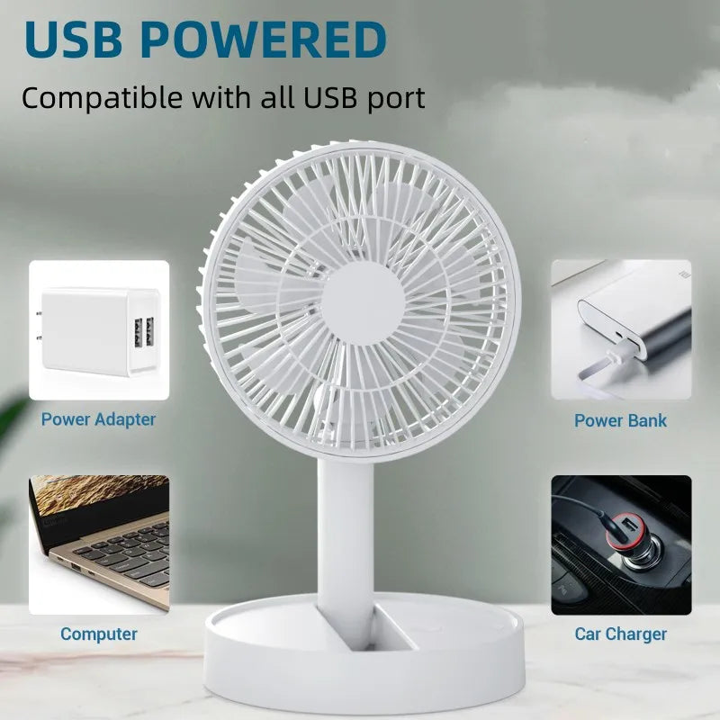 NNEOBA USB Foldable Mini Fan Battery Operated