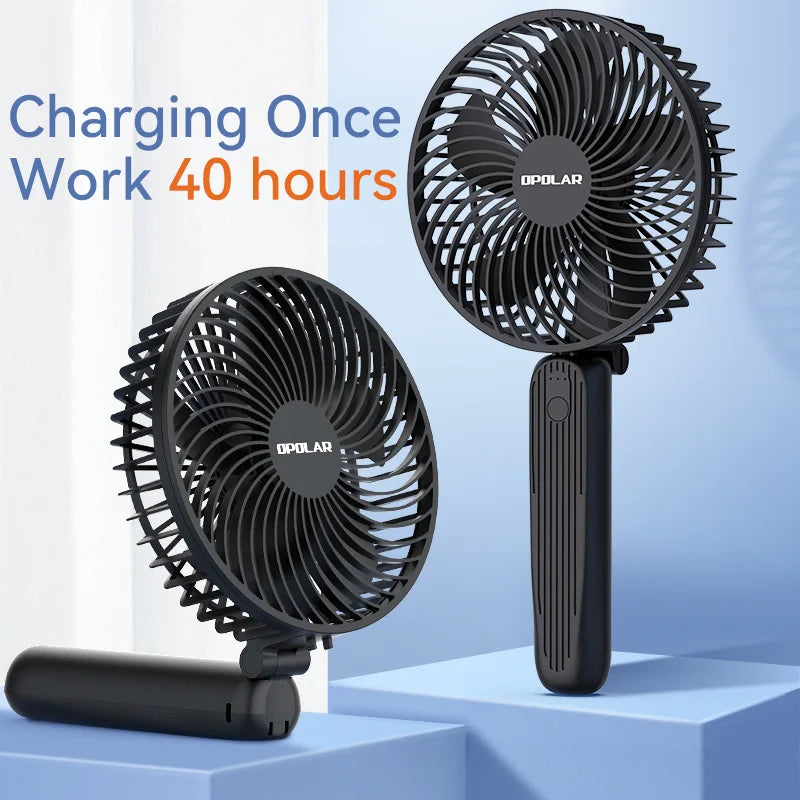 NNEOBA 6-Inch 10,000mAh Rechargeable Handheld Mini Fan