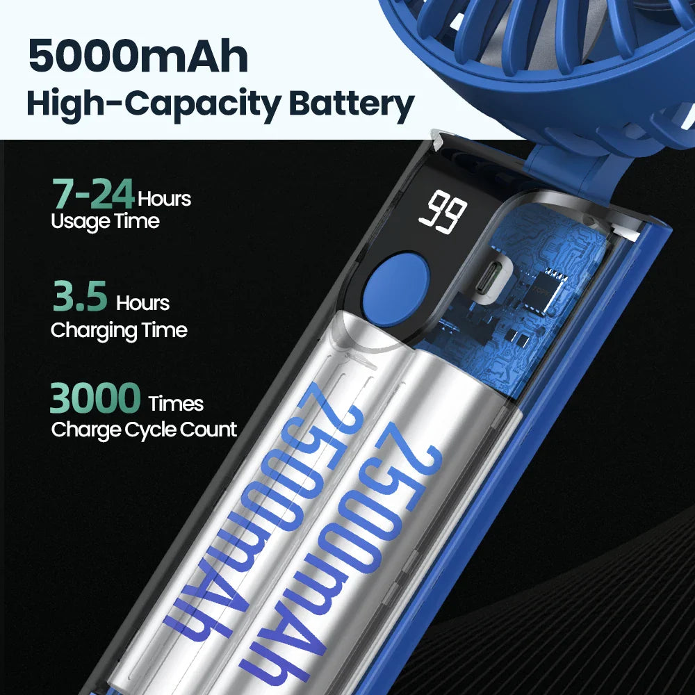 USB Rechargeable Mini Portable Fan