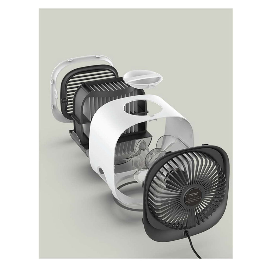 NNEDSZ USB Mini Air Purifier - Portable Desktop Air Conditioner Cooling Fan With Water