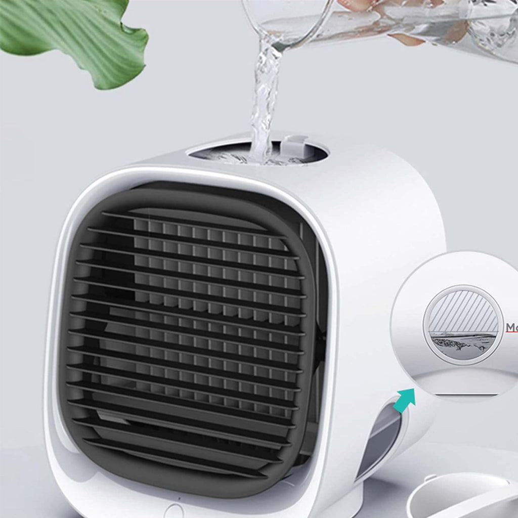 NNEDSZ USB Mini Air Purifier - Portable Desktop Air Conditioner Cooling Fan With Water