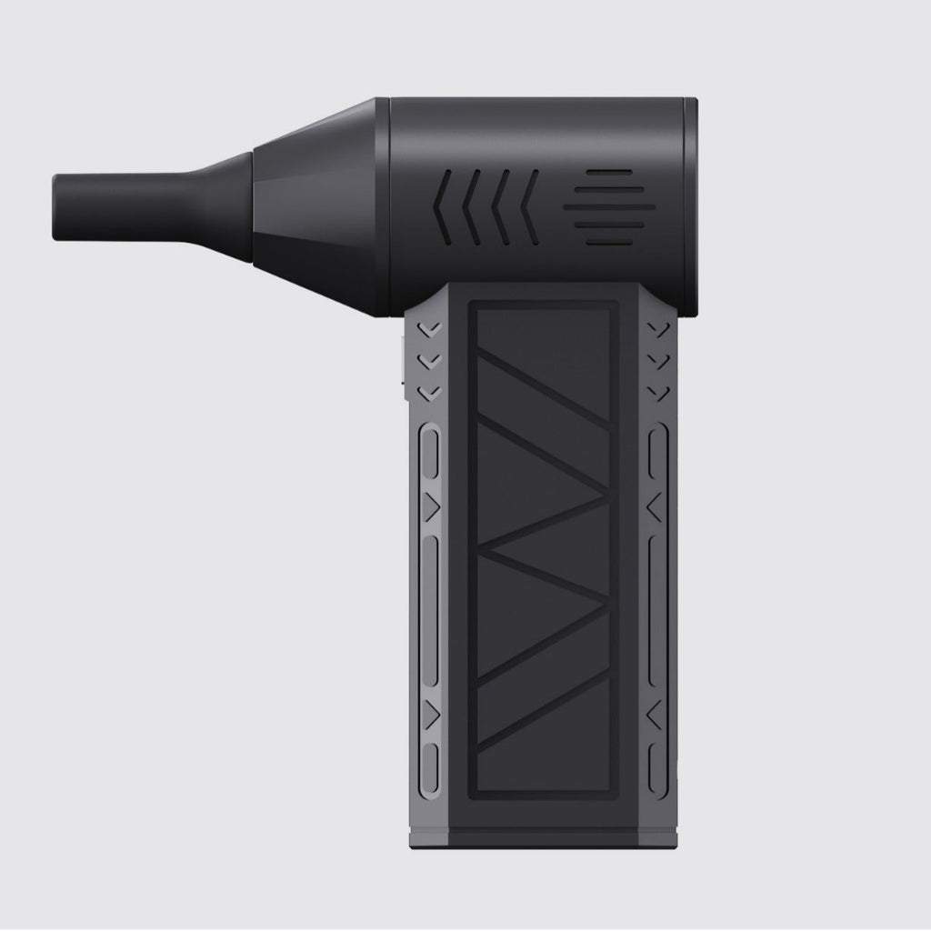 NNEDSZ Black High-Speed Mini Turbo Fan for Camping and Outdoor Use - Handheld 130,000 RPM Brushless Blower & Dust Cleaner
