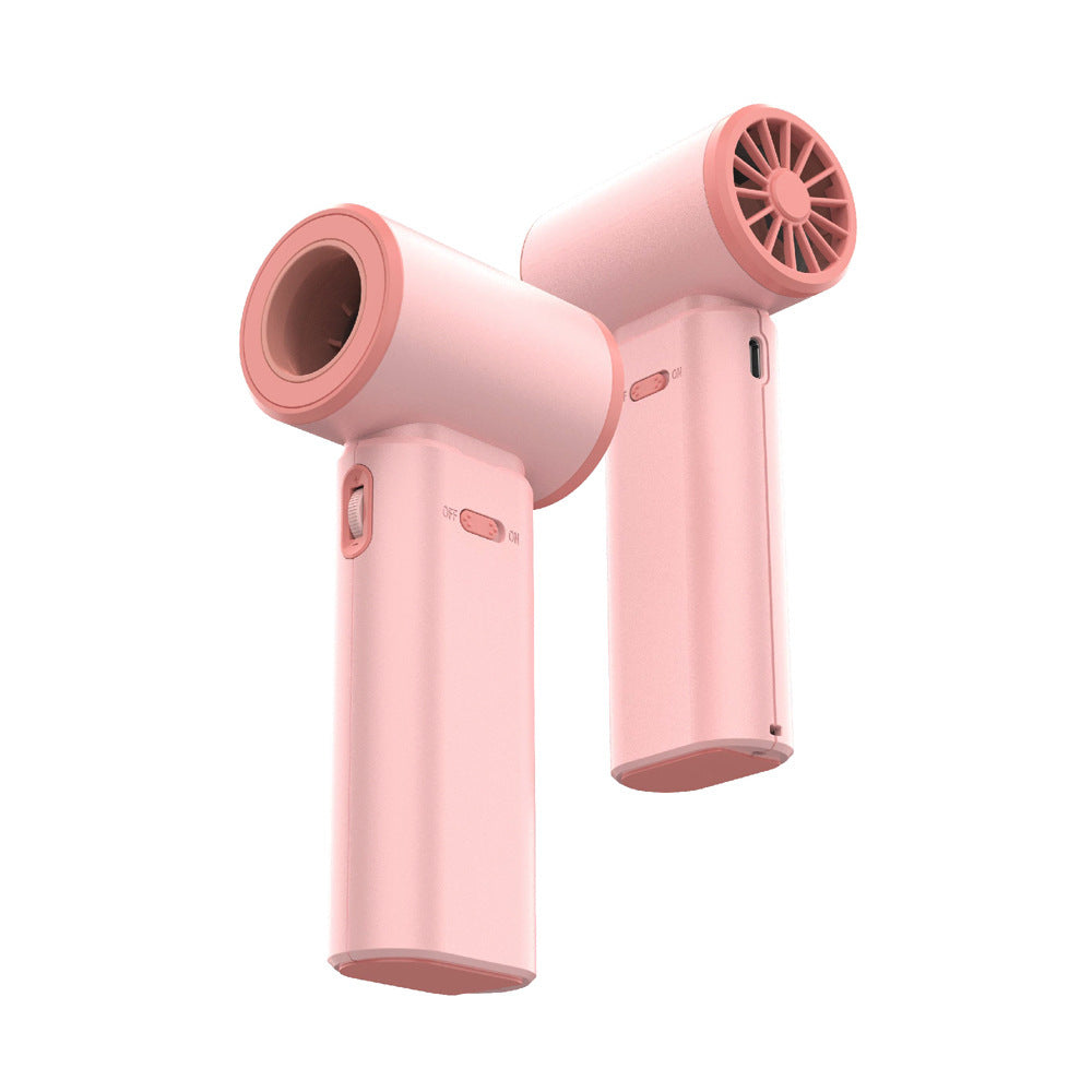 NNEDSZ Pink Portable 2-in-1 Mini Handheld Fan and Hair Dryer