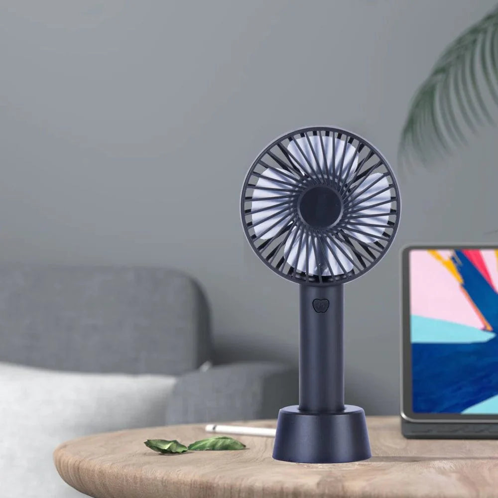 NNEDSZ Mini USB Rechargeable Portable Fan with Table Stand