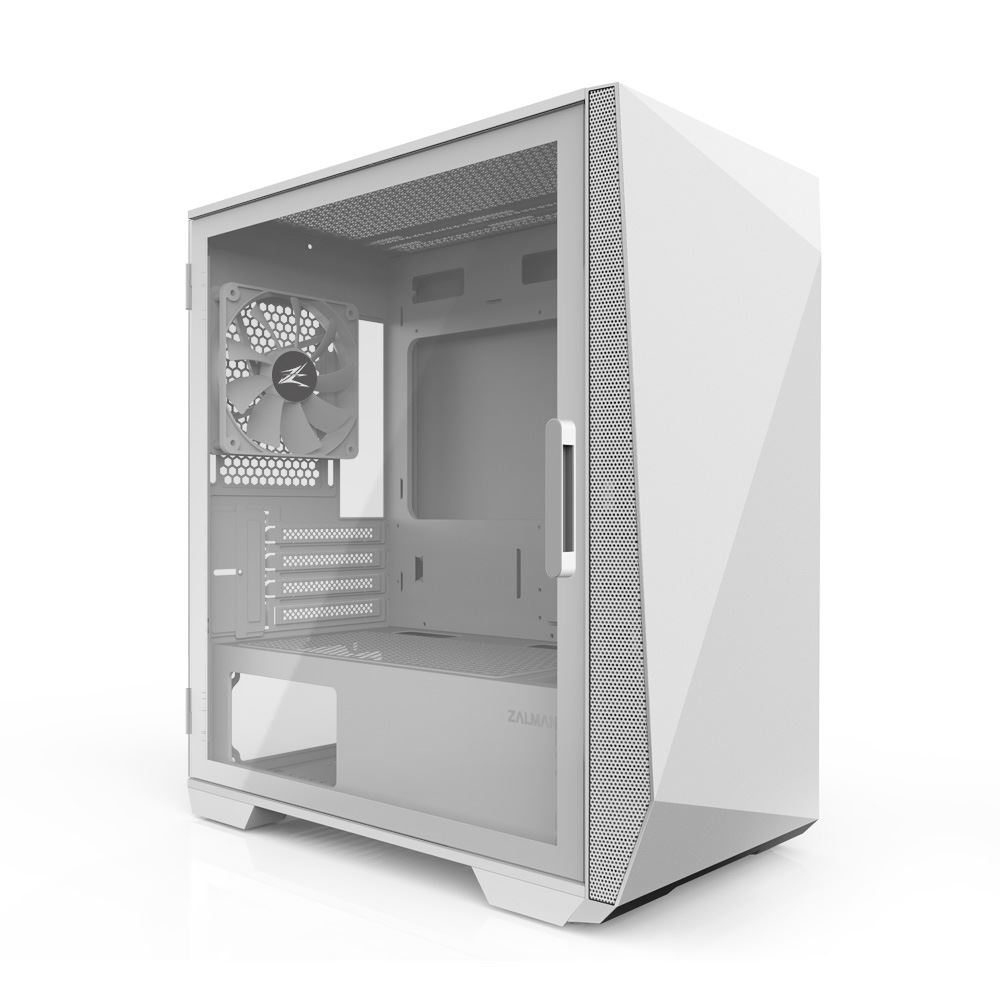 Zalman Z1 Iceberg White - mATX Mid Tower PC Case/Pre-installed fan 2 x 120mm in Mini Tower Бяла (Z1 Iceberg WHITE)