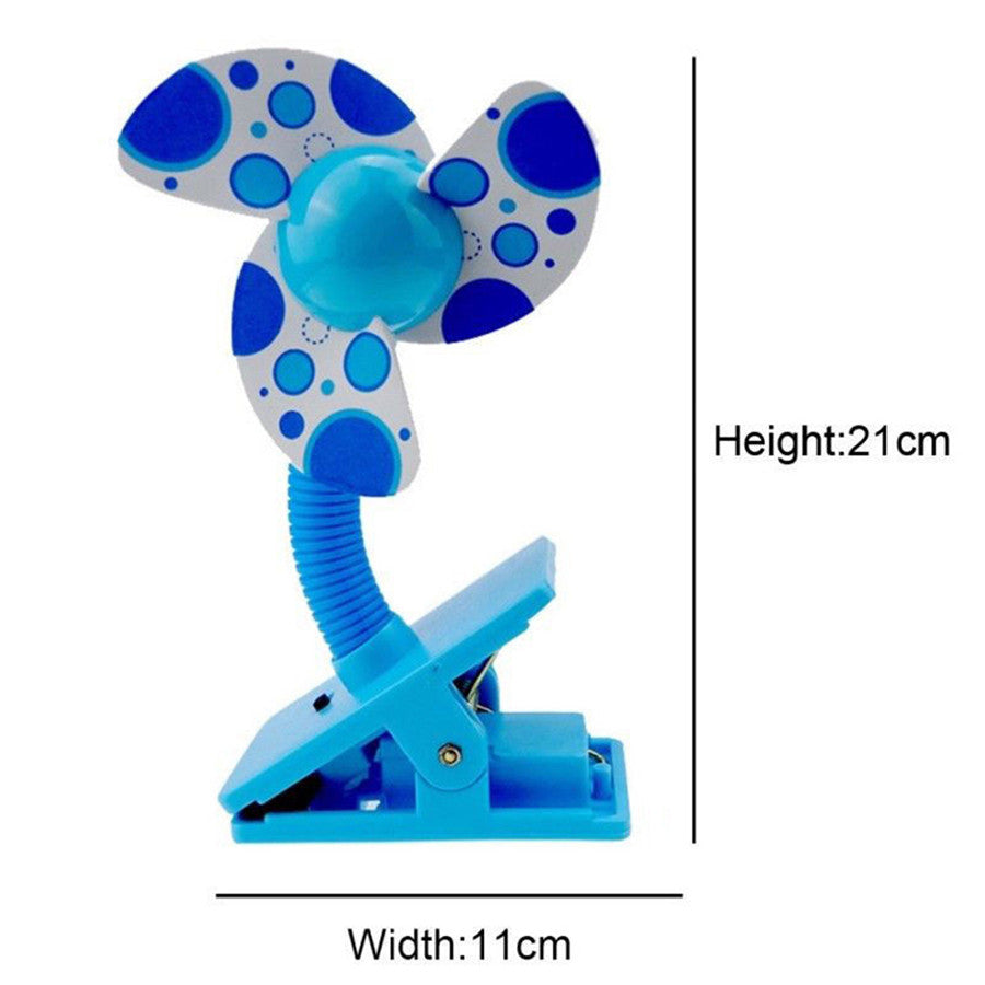Summer Stroller Fan Portable Baby Sleeping Care Mini Safety USB Fan ---Can Clip On Pushchair /Baby Cots/Strollers/Playpens